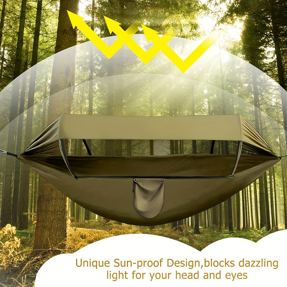 Outdoor Hammock with Mosquito Net and Sun Protection