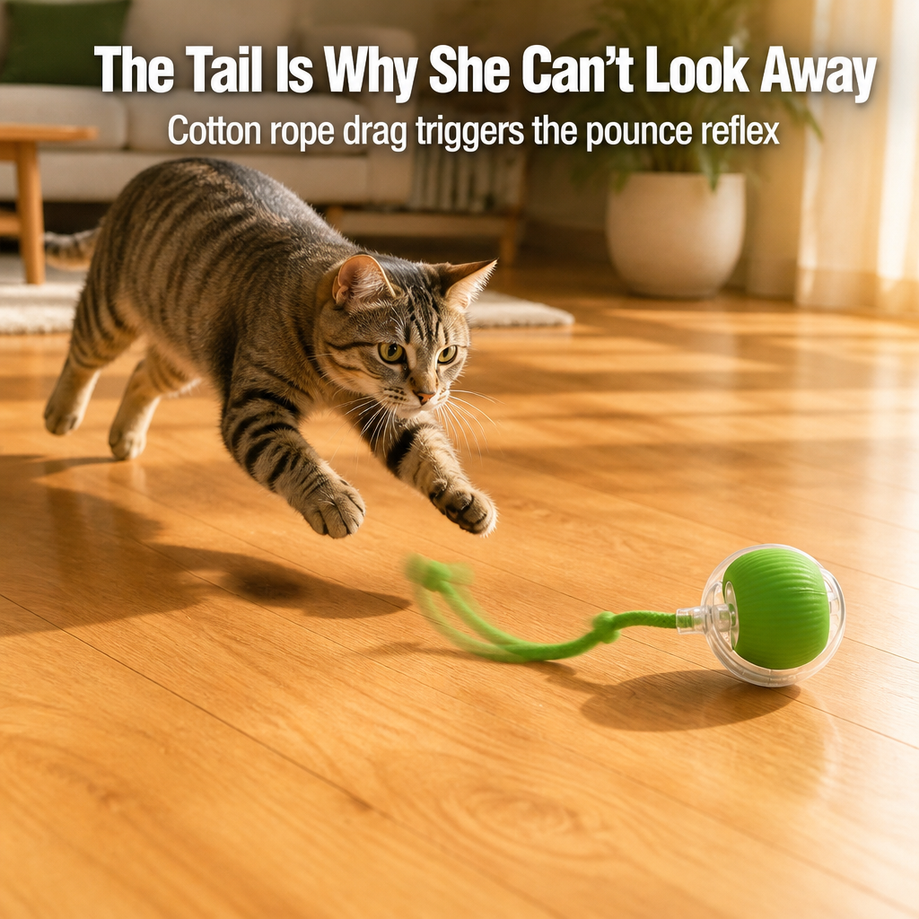 WildTail™ — Get Your Bored Indoor Cat Chasing & Pouncing Again