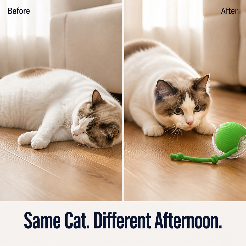 WildTail™ — Get Your Bored Indoor Cat Chasing & Pouncing Again