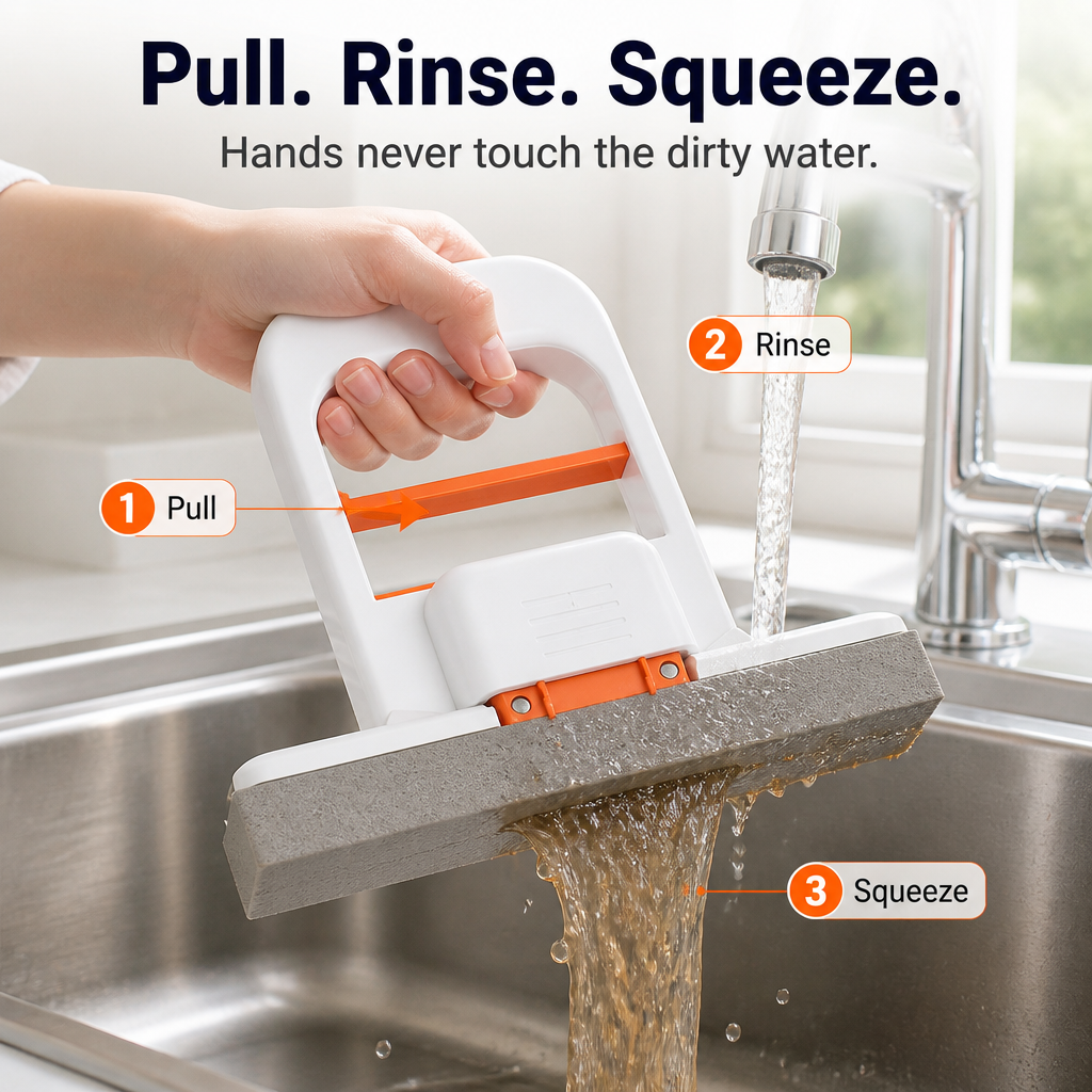 SwiftMop™ — Wipe Counters, Sinks & Bathroom Splashes Spotless in Seconds