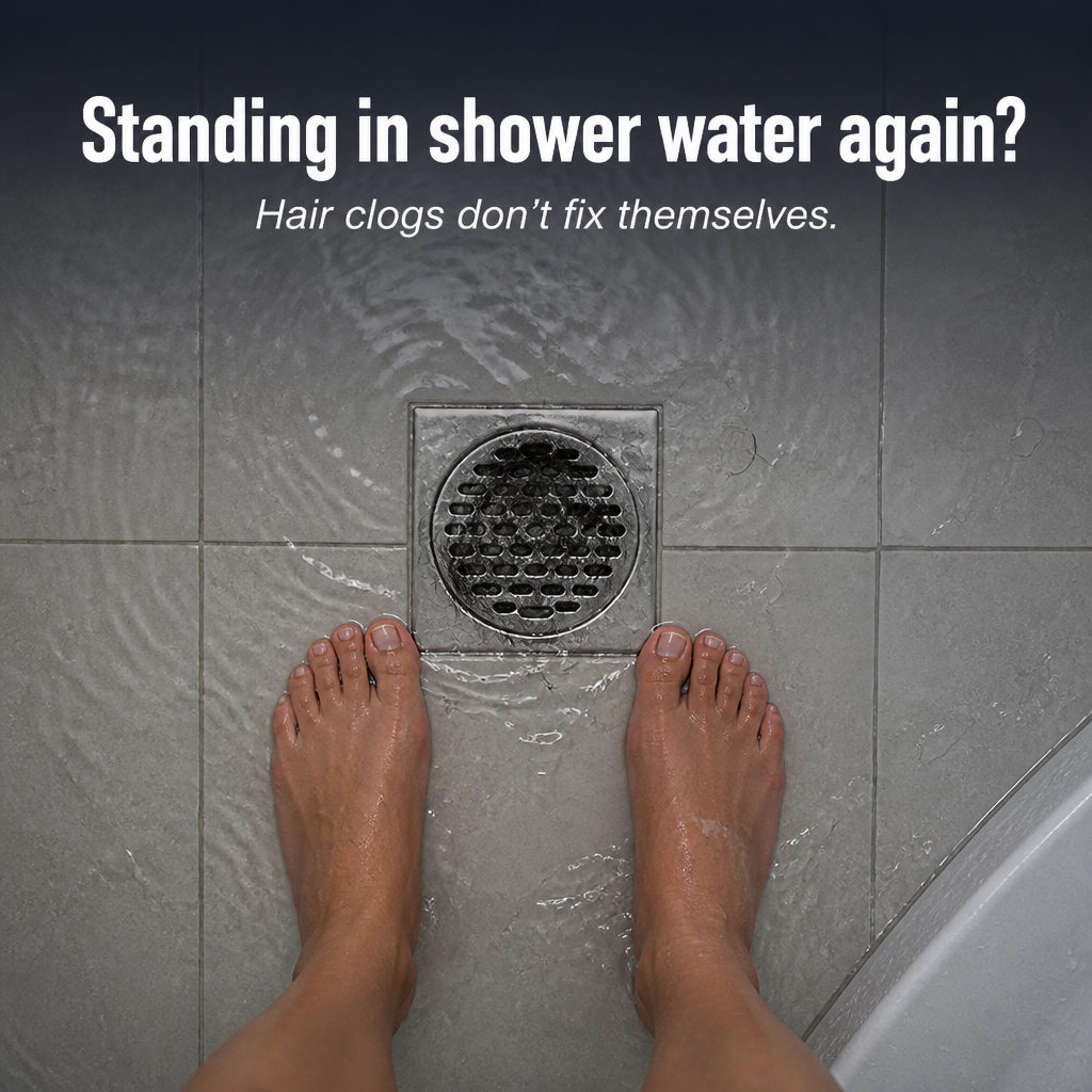 RapidFlowX™ — Dissolve Hair, Grease & Sludge in Minutes Without Burning Your Pipes