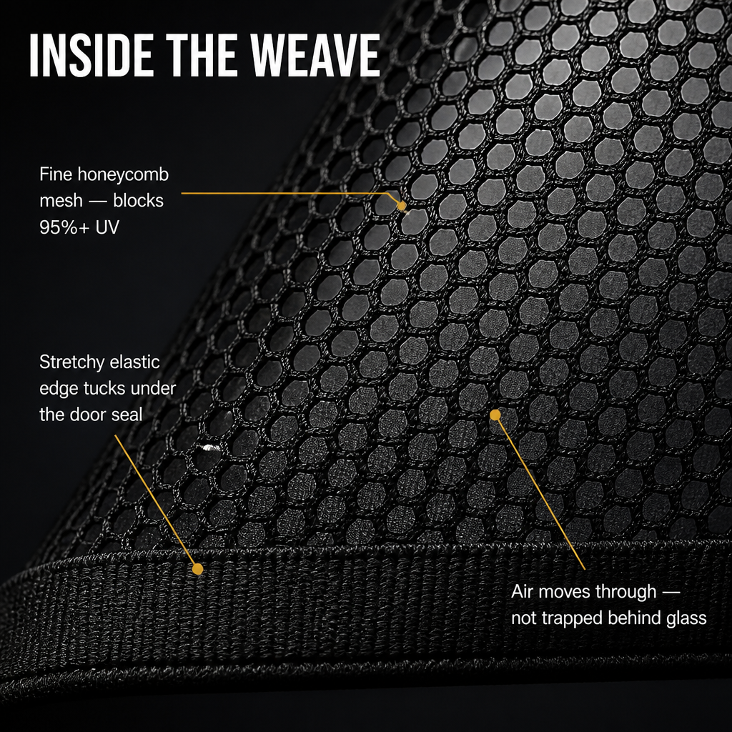 VentiShade™ — Slip Over the Door, Block the Sun, Keep the Breeze