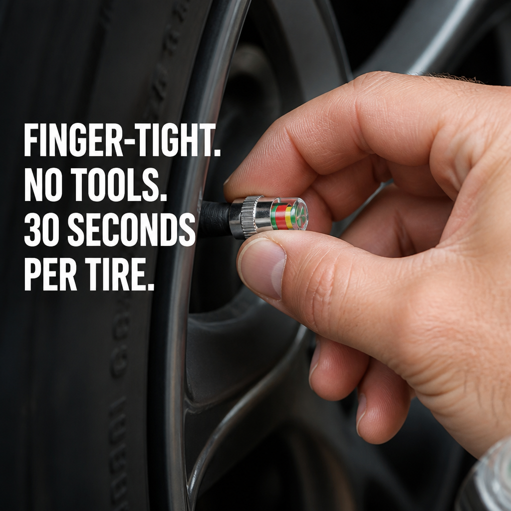VeloGuard™ — Catch Low Tire Pressure at a Glance Before Every Drive
