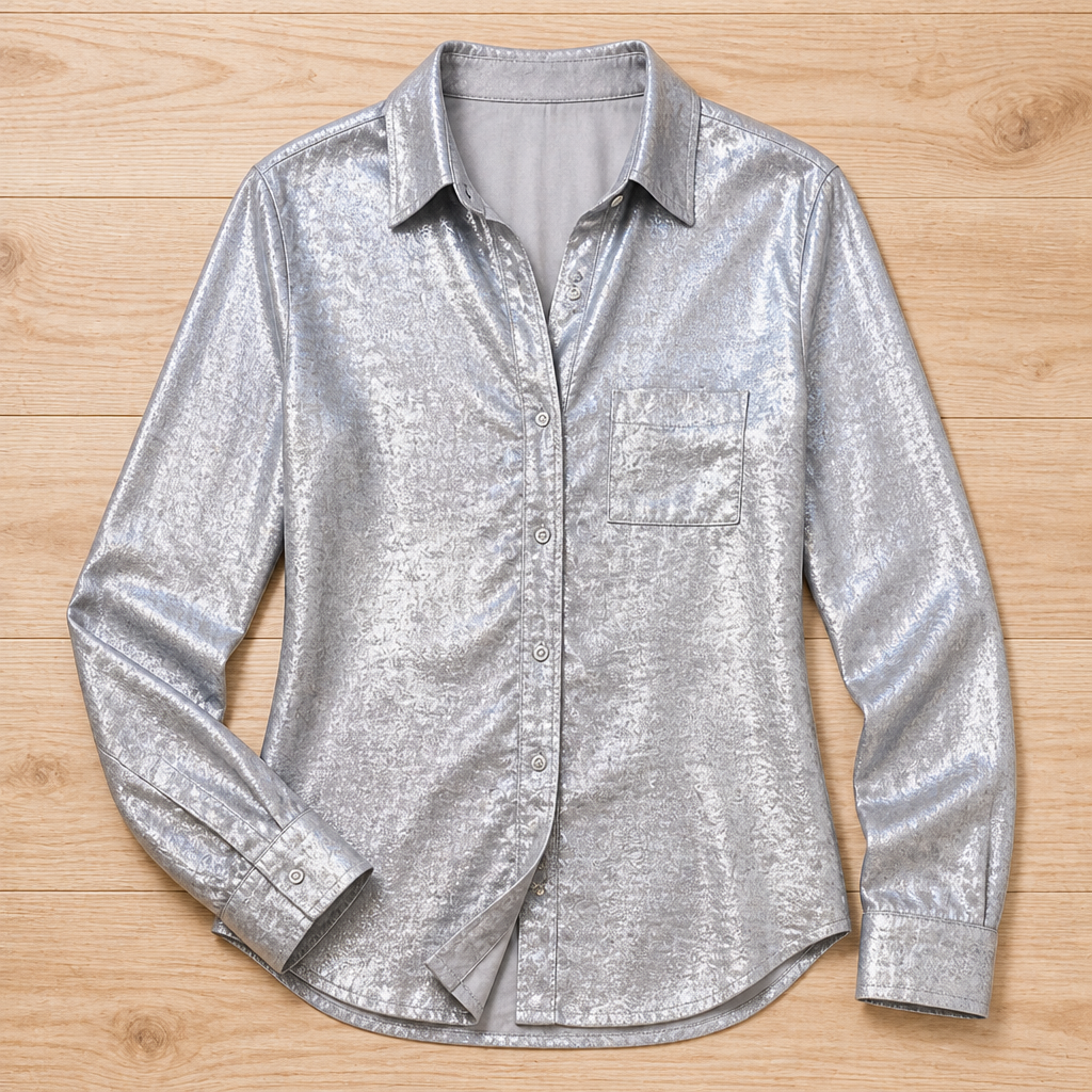 SilkenAura™ Mercerized Lapel Shirt — Glow with Effortless Elegance and All-Day Confidence