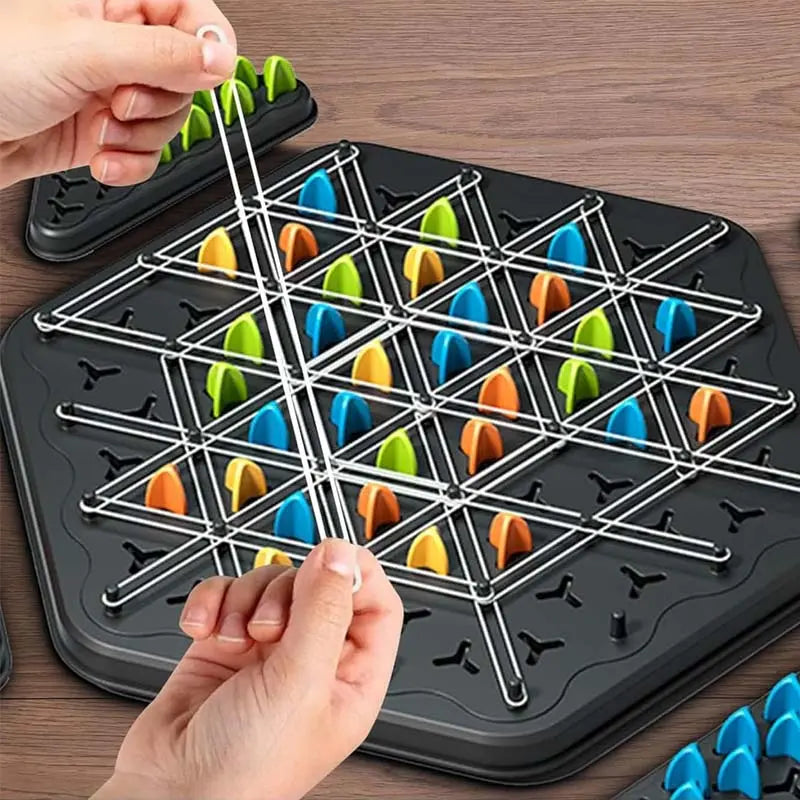 Chain Triangle Puzzle Game – Sophisticated Logic Game for 2–4 Participants