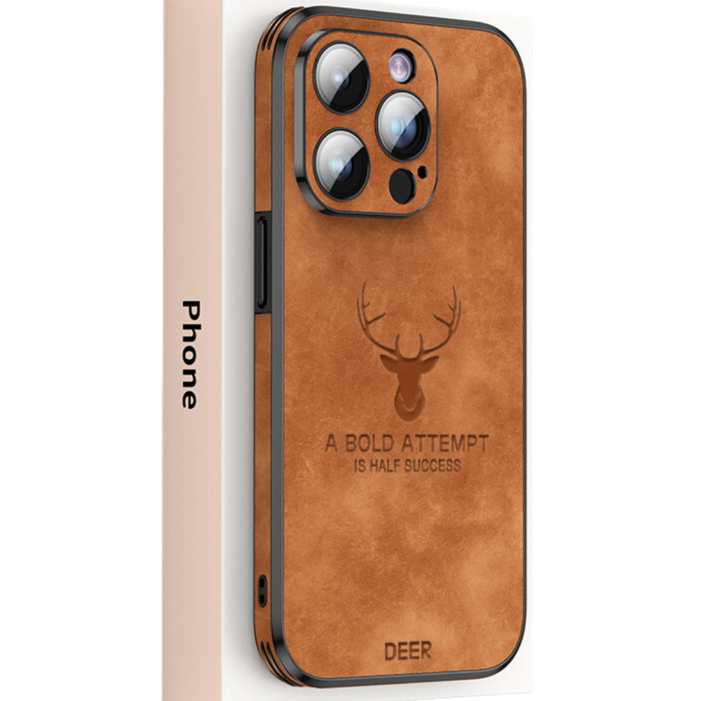 Slim Shockproof Smartphone Case in Genuine Leather – Stylish Protection
