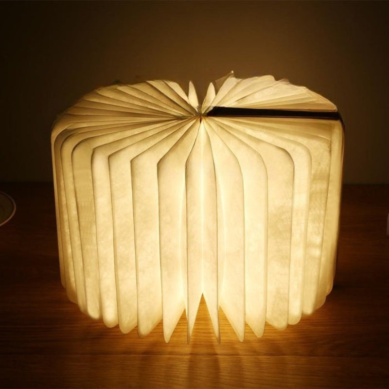 Compact Foldable LED Reading Lamp – Rechargeable with Stepless Brightness Control