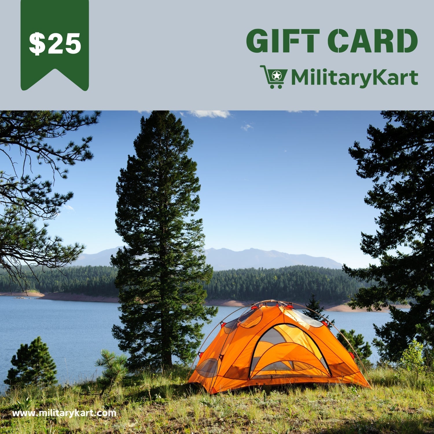 Digital Gift Card with Military Design