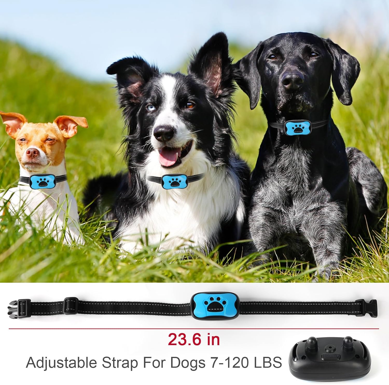 Smart Bark Control Collar for Dogs - Humane Anti-Bark Device