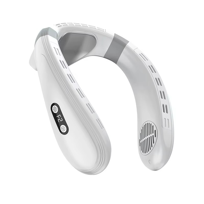 Wearable Neck Fan – Portable Rechargeable with Surround Airflow & Extended Battery