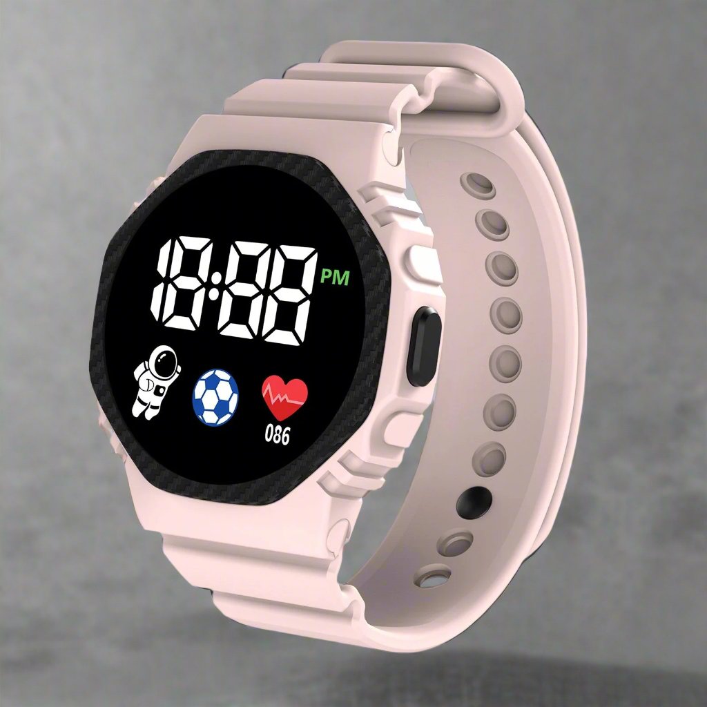 Waterproof Educational LED Watch for Kids – Adventure Timepiece