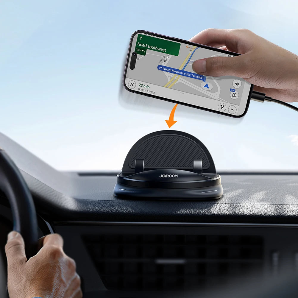 Universal Car Phone Mount – 360° Rotating Dashboard and Vent Holder