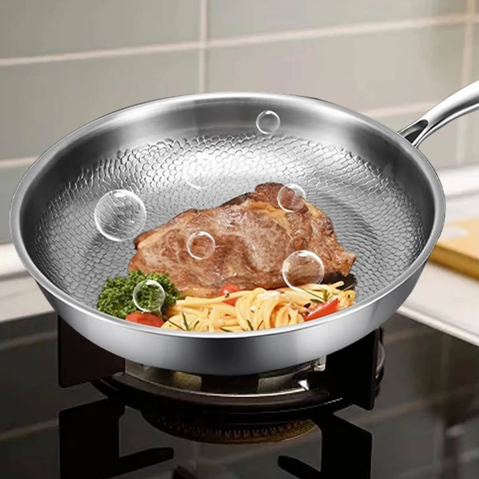 Easy-Clean Non-Stick Skillet for Sautéing and Everyday Cooking