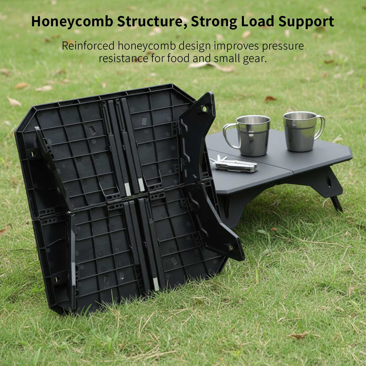 Lightweight Folding Camping Table with Adjustable Height