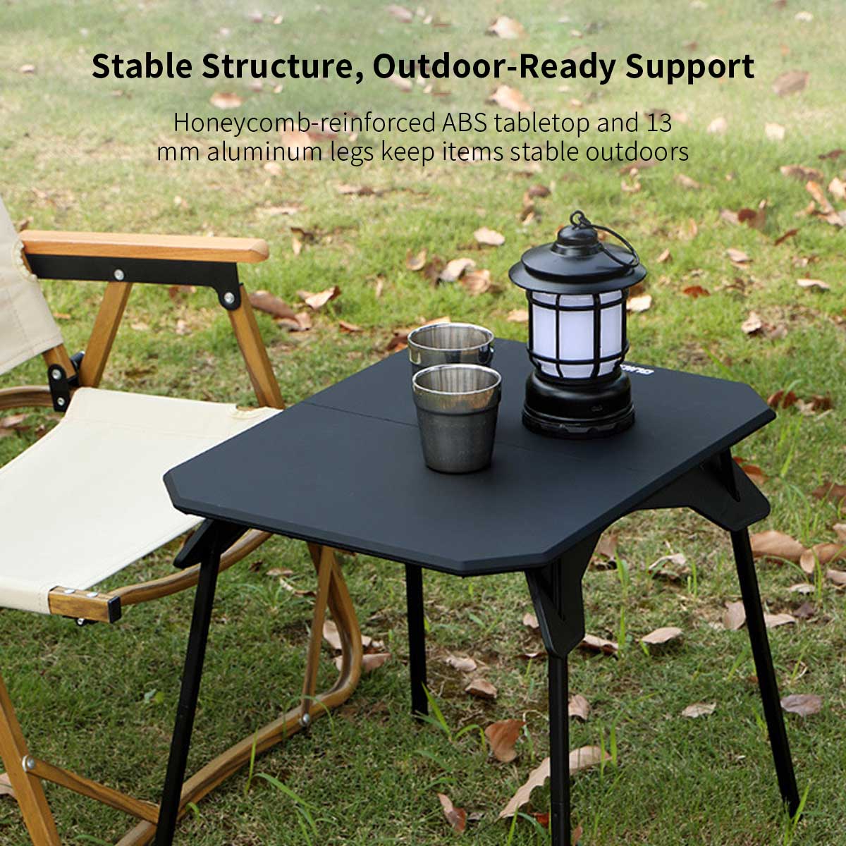 Lightweight Folding Camping Table with Adjustable Height