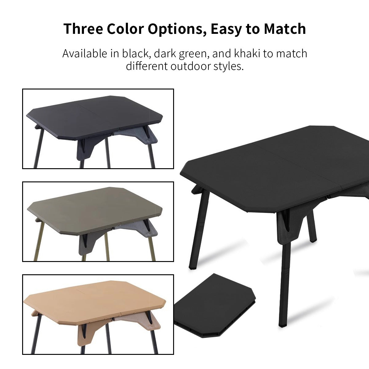 Lightweight Folding Camping Table with Adjustable Height