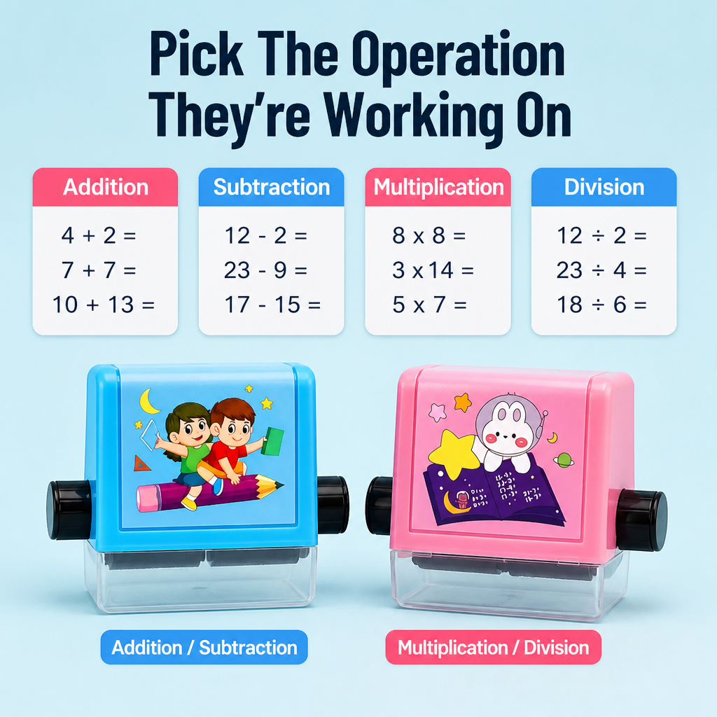 SparkDigits™ FlashStamp — Ignite Your Child’s Math Confidence and Turn Practice into Play