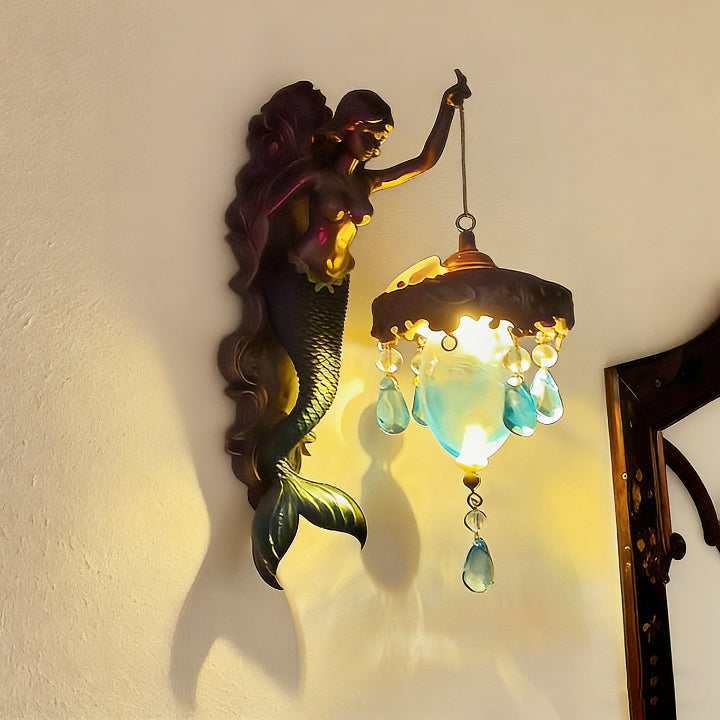 Mermaid-Themed Wall Lamp