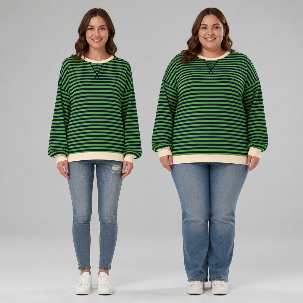 LuminaSoft™ Casual Long Sleeve Striped Shirt — Wrap Yourself in All-Day Softness and Timeless Style