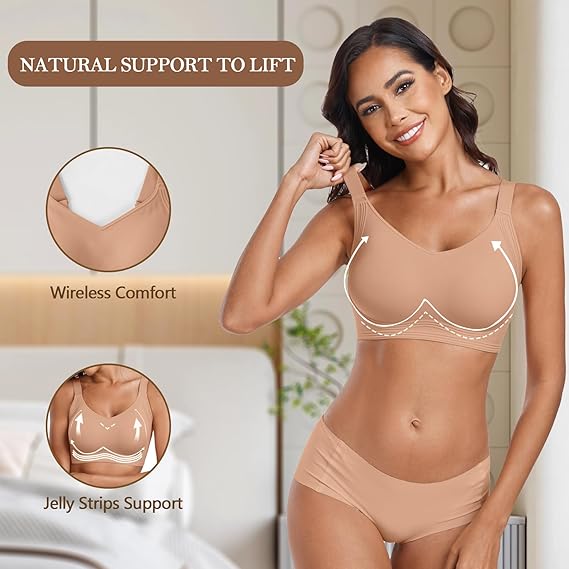 AvaLift™ Wireless Bra — Feel All-Day Freedom with Effortless, Wire-Free Lift and Perfect Fit