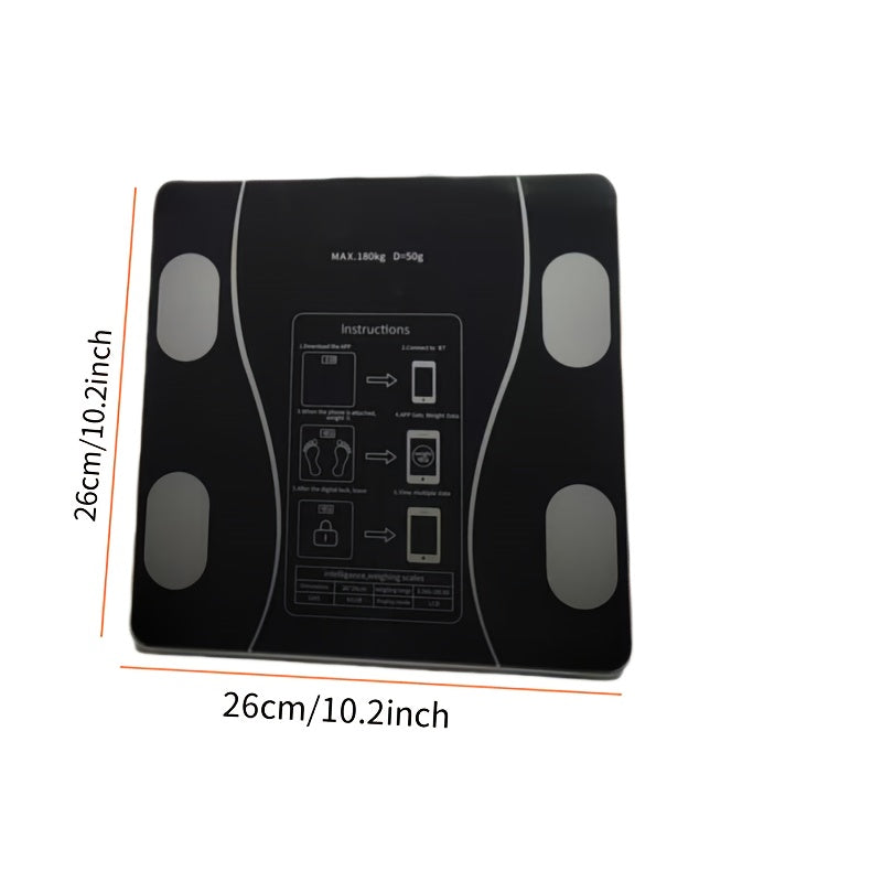 Body Fat Scale 26x26 cm with App Connectivity