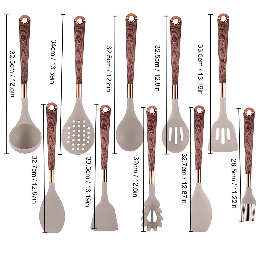 Silicone Kitchen Utensil Set – Scratch-Free Cooking Comfort and Protection