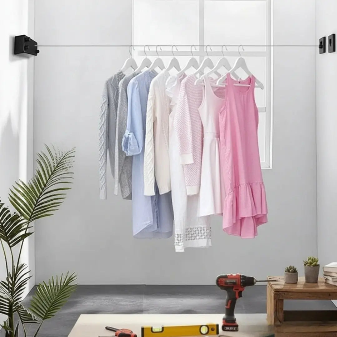Clothes Drying Line | Weather-Resistant | Wall Mounted | LineaRoll