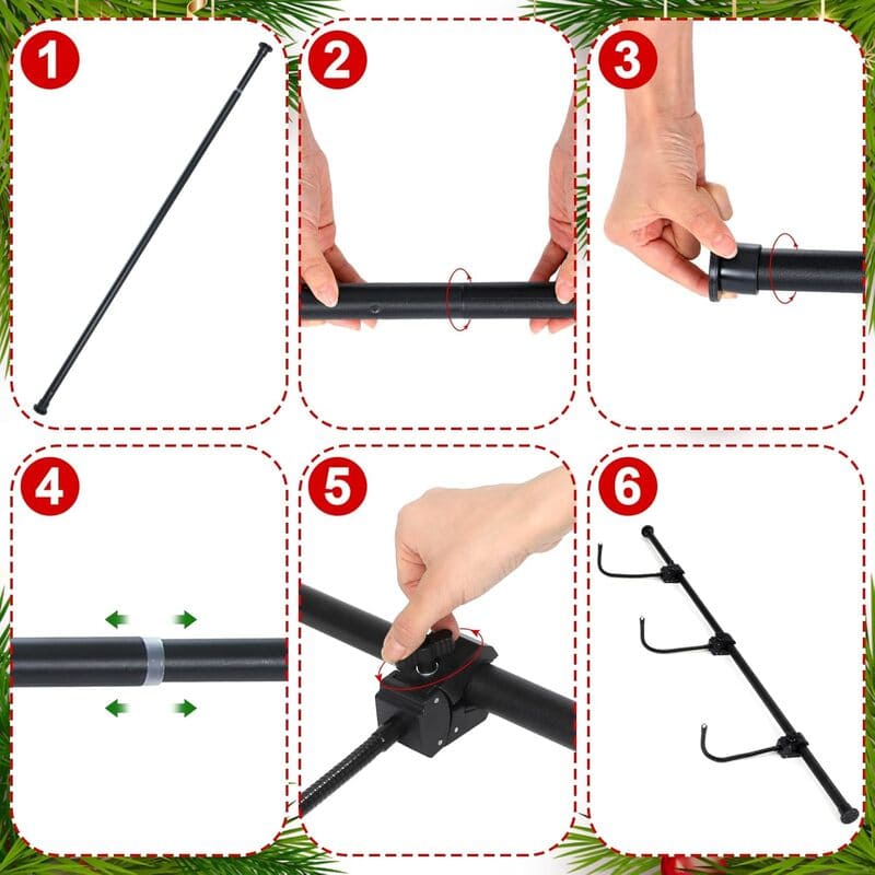 FestivoFlex™ Garland Hanger — Effortless, Damage-Free Holiday Decorating That Lasts Year After Year