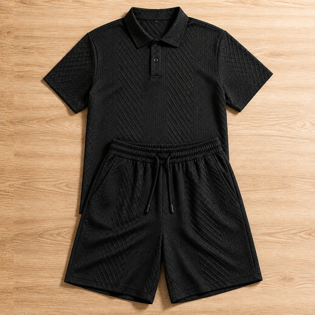 VeroLuxe™ Men’s Diamond Pattern Suit — Stay Cool, Sharp, and Unstoppable All Day Long