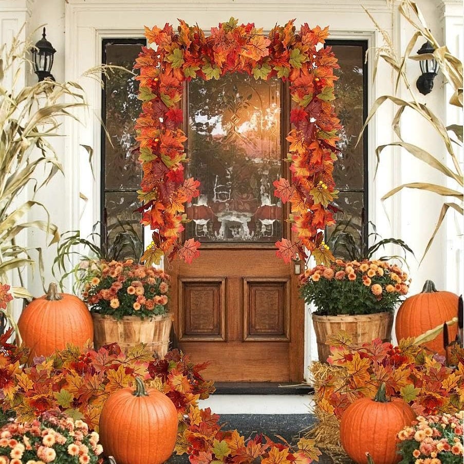 AmberNest™ Autumn Harvest Wreath — Ignite Lasting Cozy Charm and Celebrate Fall’s Warm Embrace
