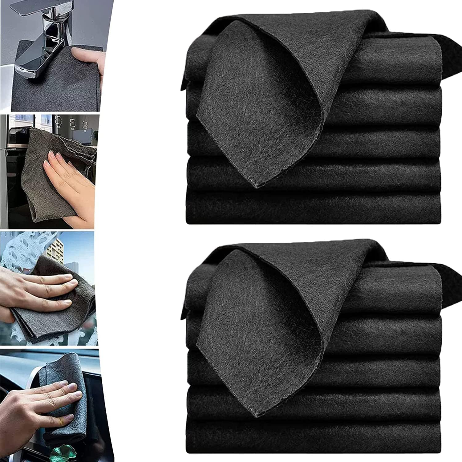 VividShine™ Microfiber Cloths — Unleash a Streak-Free Sparkle That Turns Heads Instantly (5+5 FREE)