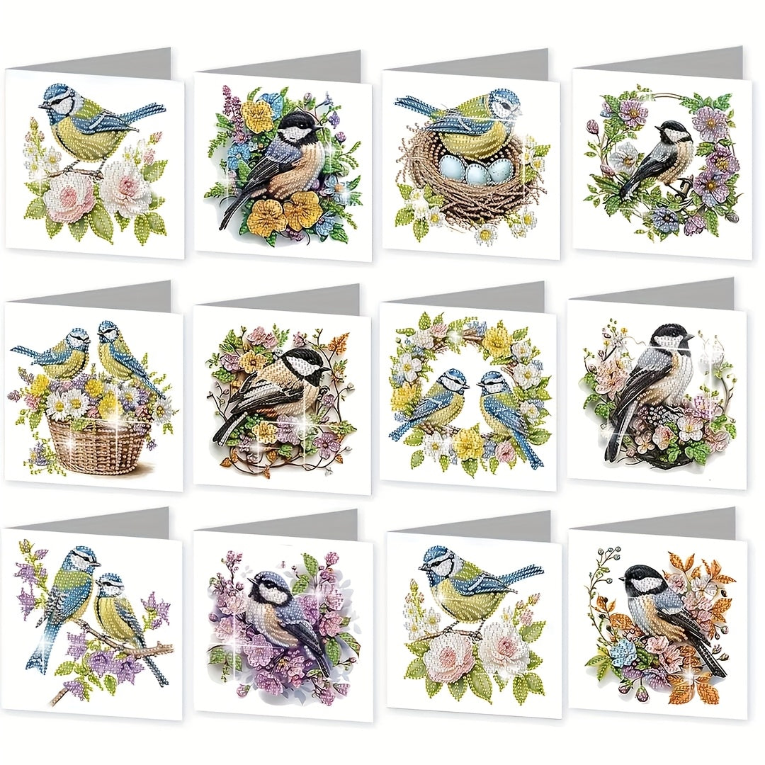 Set of 12 Greeting Cards for Diamond Painting
