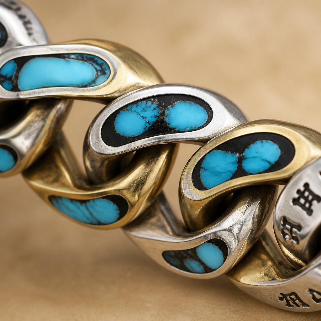 SereniStone™ – Tibetan Nine-Eyed Dzi Bead Bracelet with Turquoise Inlay