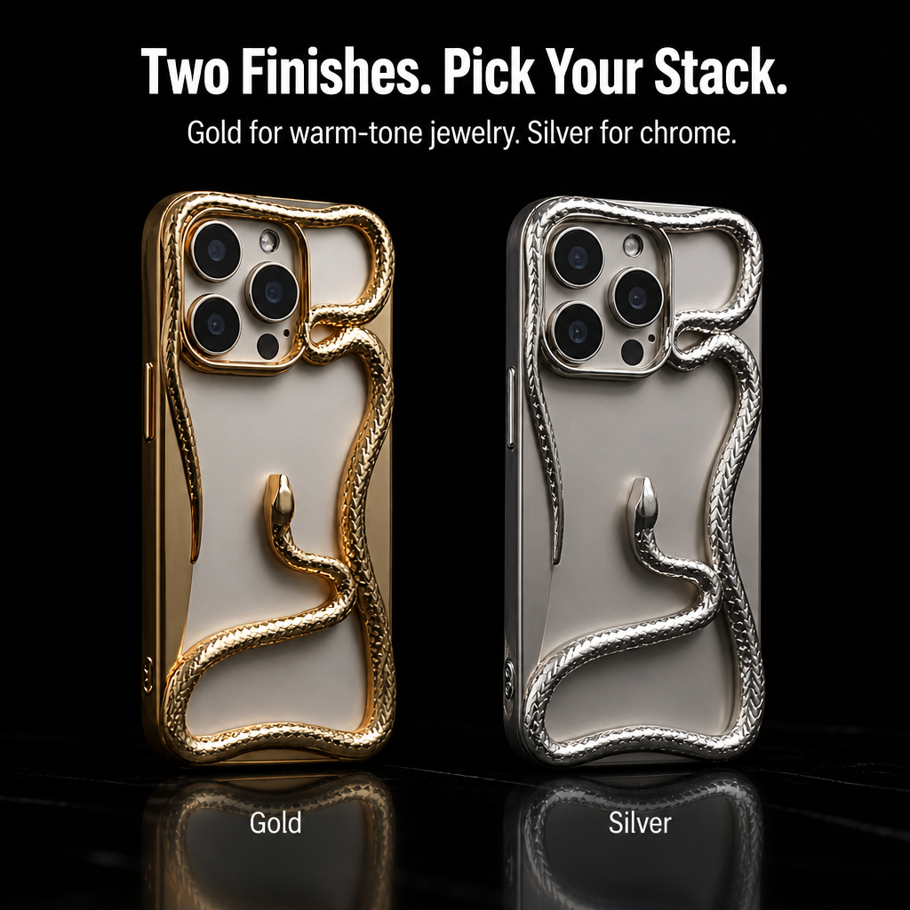 Serpentine Luxe™ — Wear Your iPhone Like a Sculpted Piece of Jewelry