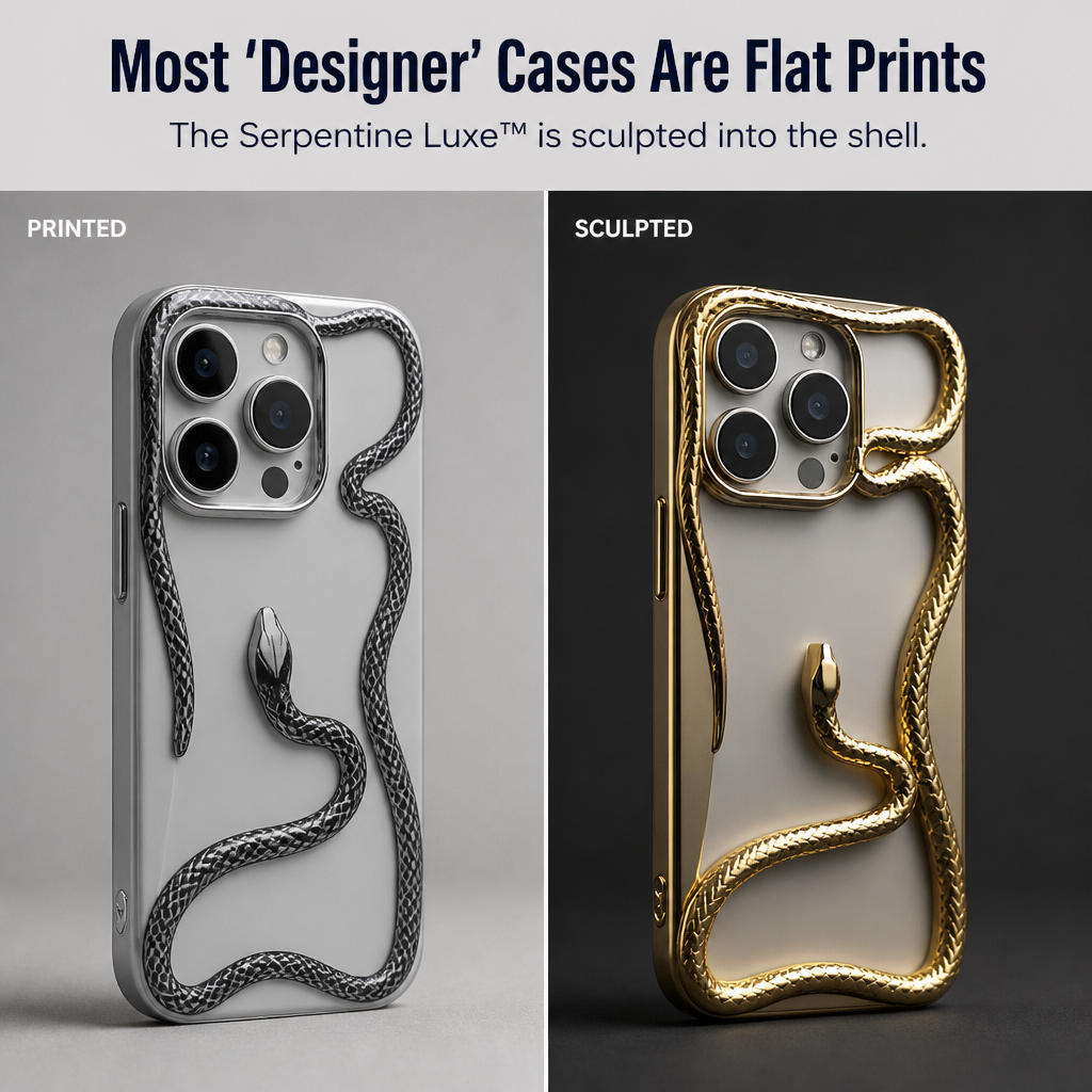 Serpentine Luxe™ — Wear Your iPhone Like a Sculpted Piece of Jewelry