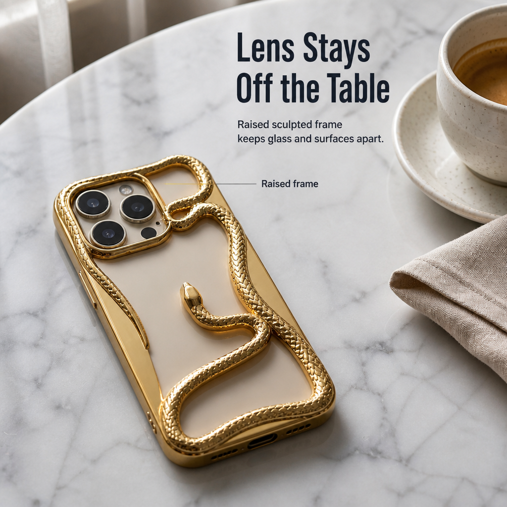 Serpentine Luxe™ — Wear Your iPhone Like a Sculpted Piece of Jewelry