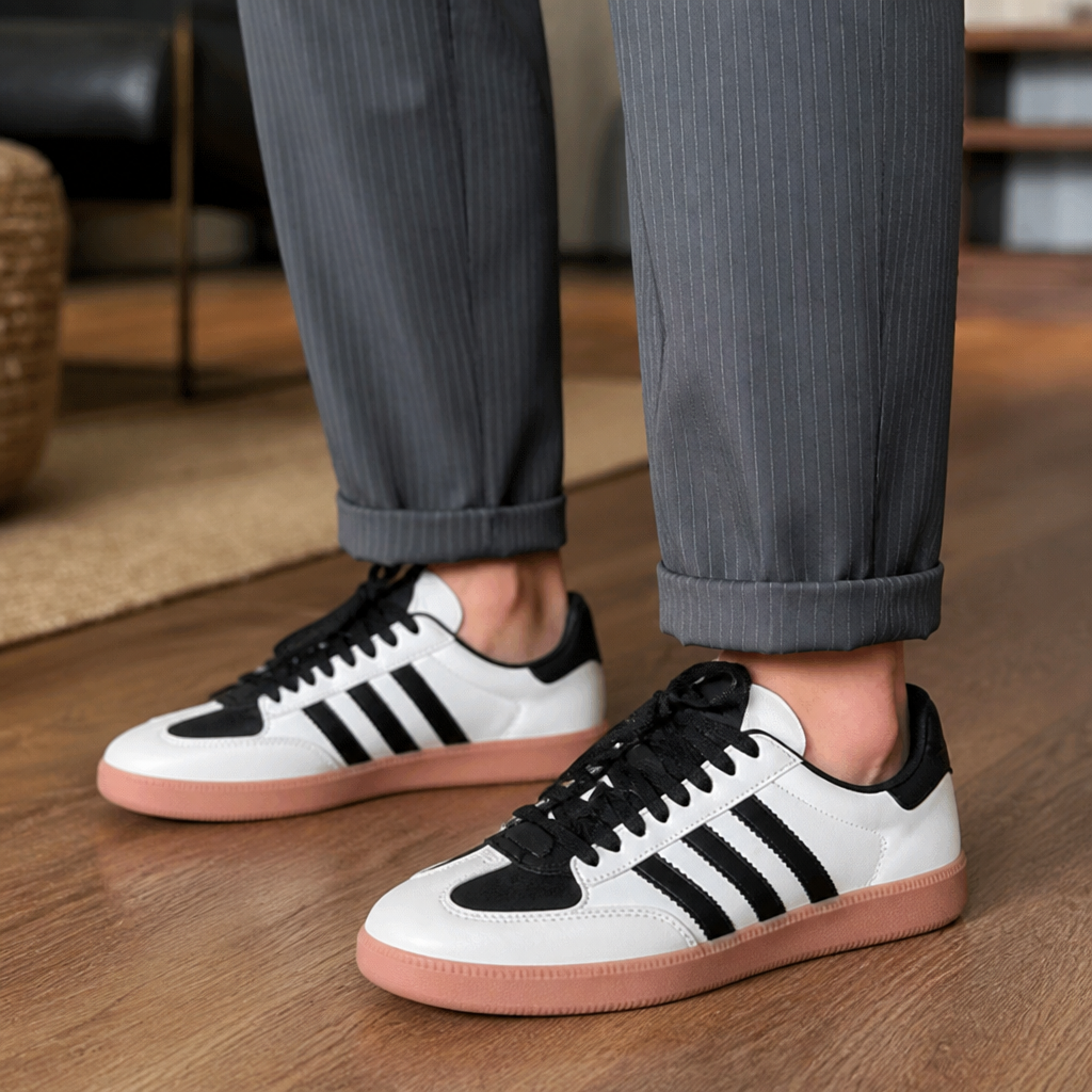 Virelia™ – Tailored Pinstripe High-Waist Straight-Leg Pants