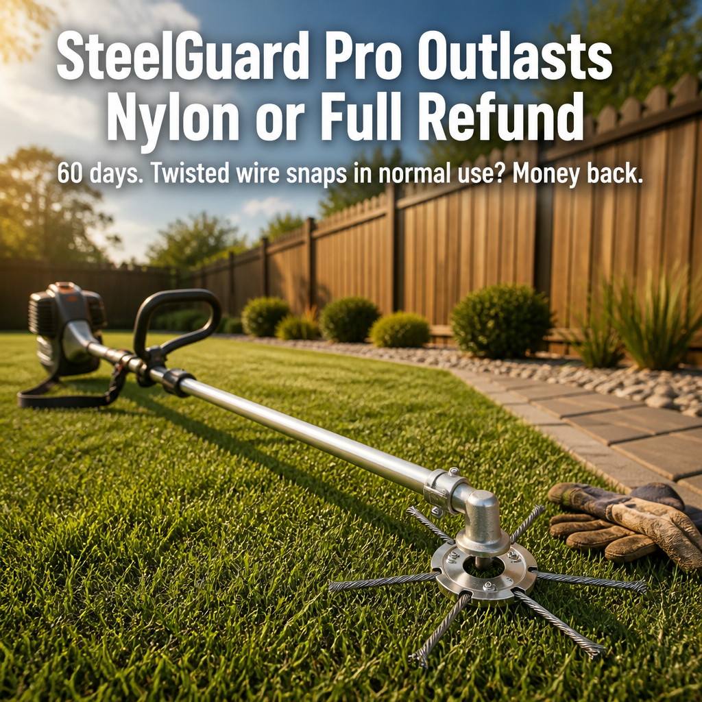 SteelGuard Pro™ — Replace Snapping Nylon with Twisted Steel That Won't Break | 2-Pack