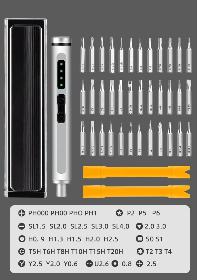 40-in-1 Mini Electric Screwdriver for Effortless, Flawless Repairs