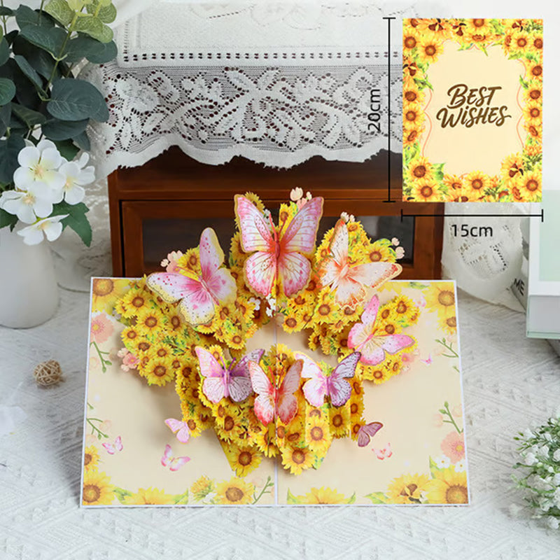3D Pop-Up Card - Keep Love Alive with Stunning Floral Magic