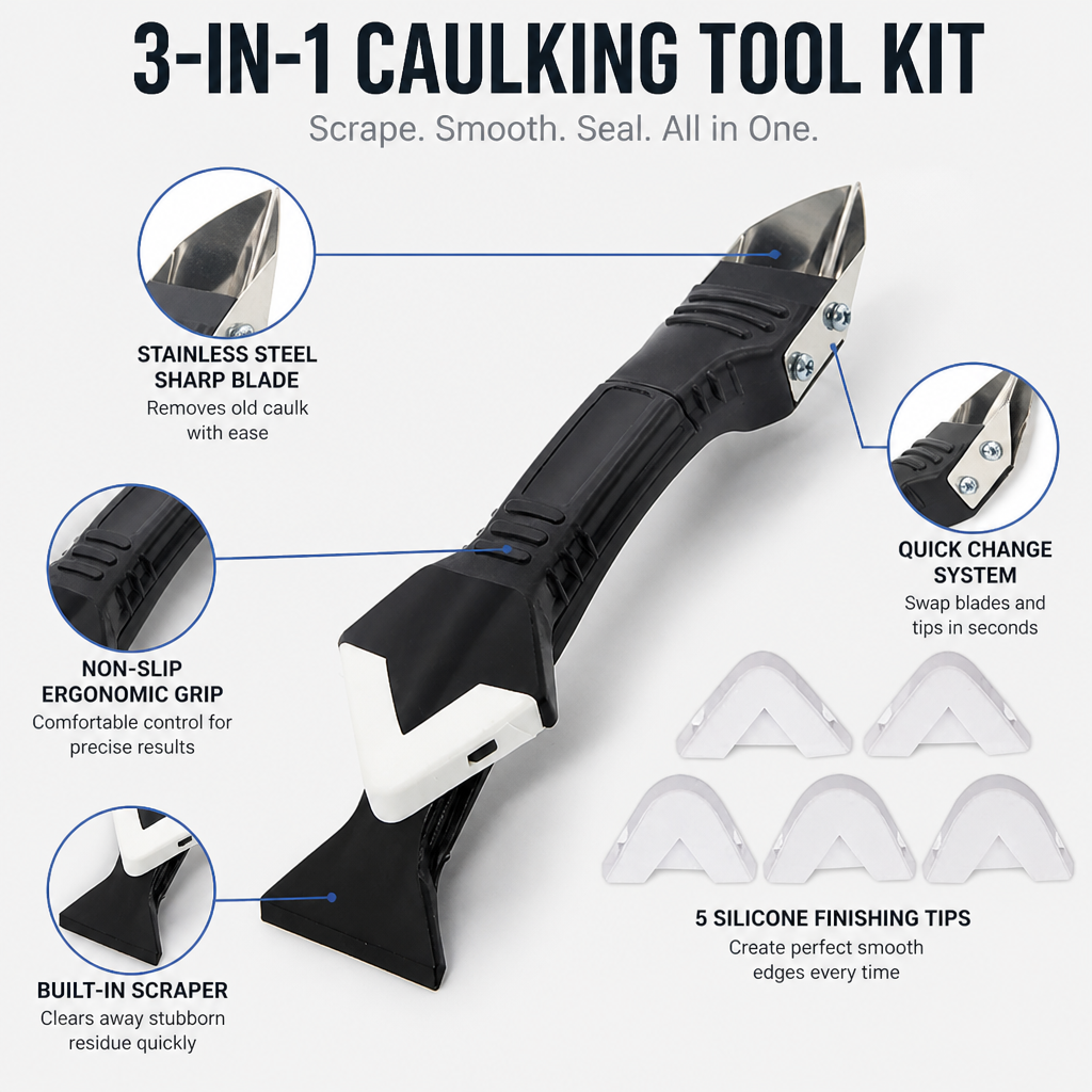 SealMaster™ — Effortless Precision for Perfect, Pro-Level Caulk Lines Every Time