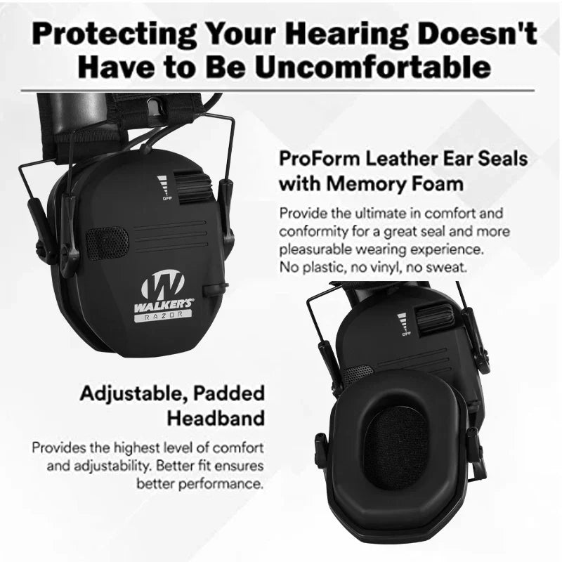 Hearing Protection Earmuffs with Electronic Noise Cancellation