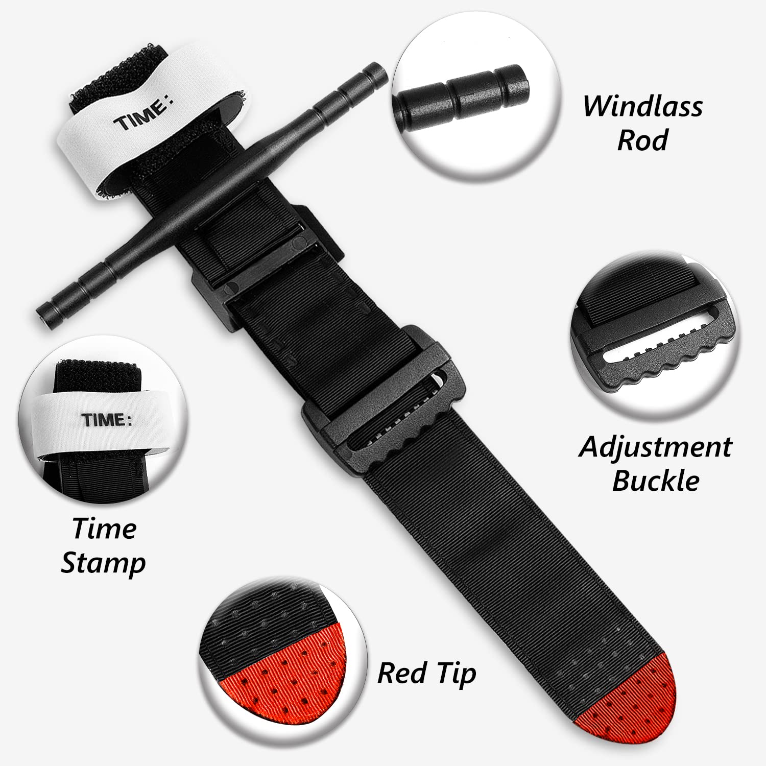 Quick-Apply Trauma Tourniquet for Adults in Emergency Situations