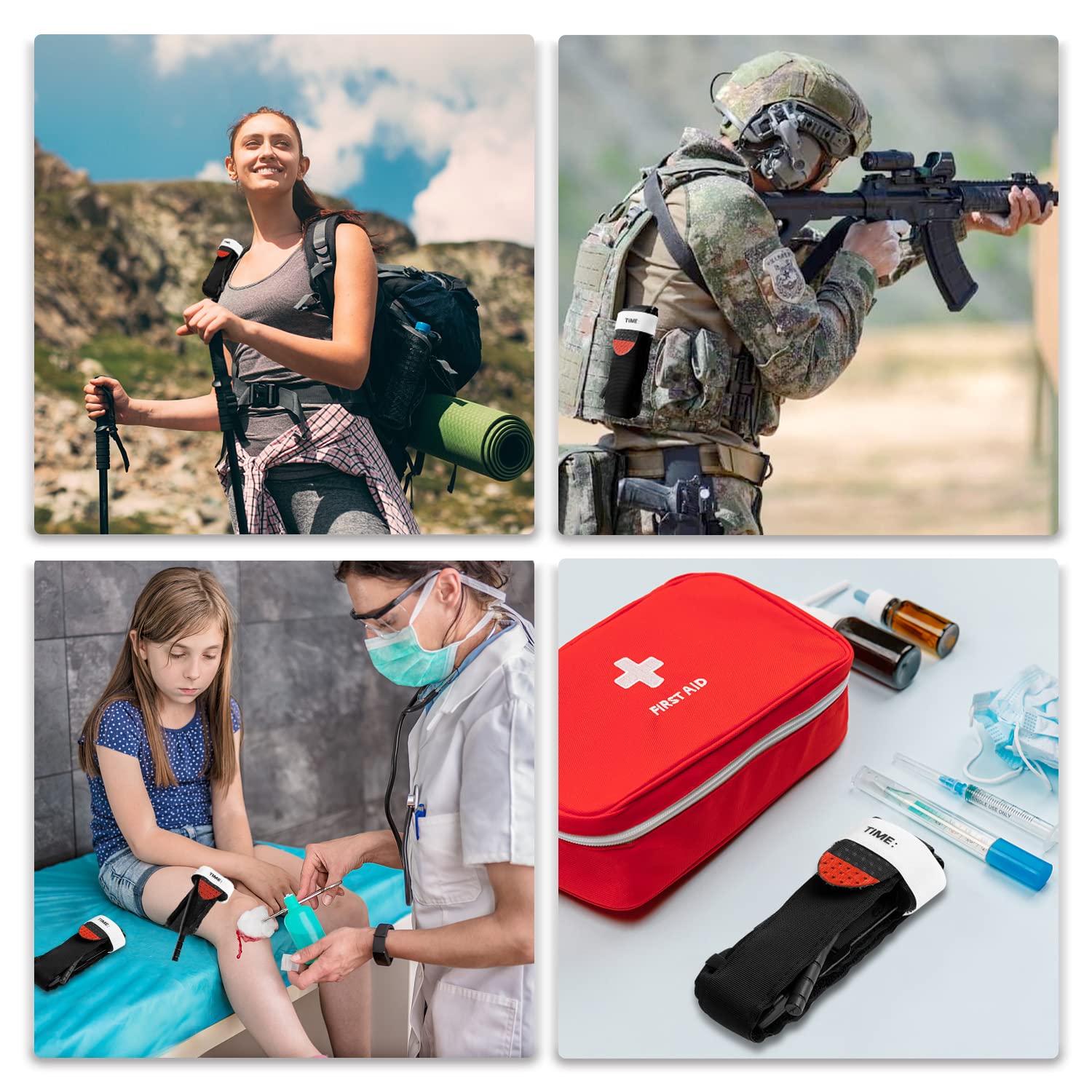 Quick-Apply Trauma Tourniquet for Adults in Emergency Situations