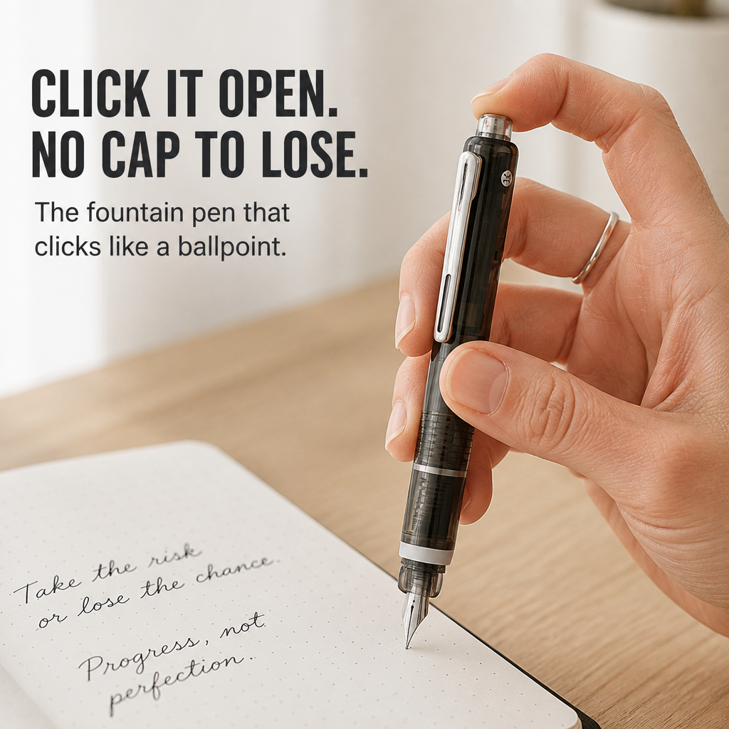 SwiftScript™ — Get Fountain-Pen Glide Without the Cap-Off Hassle