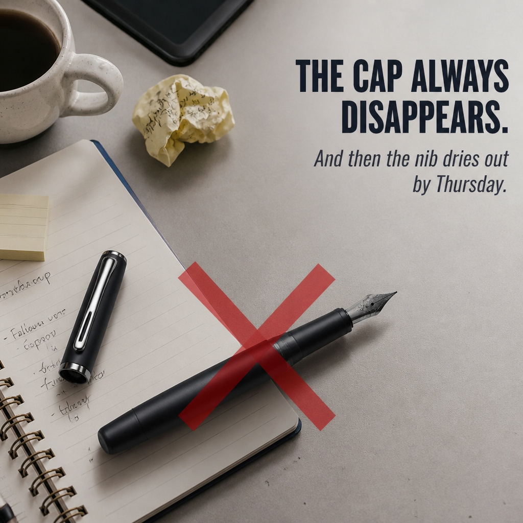 SwiftScript™ — Get Fountain-Pen Glide Without the Cap-Off Hassle