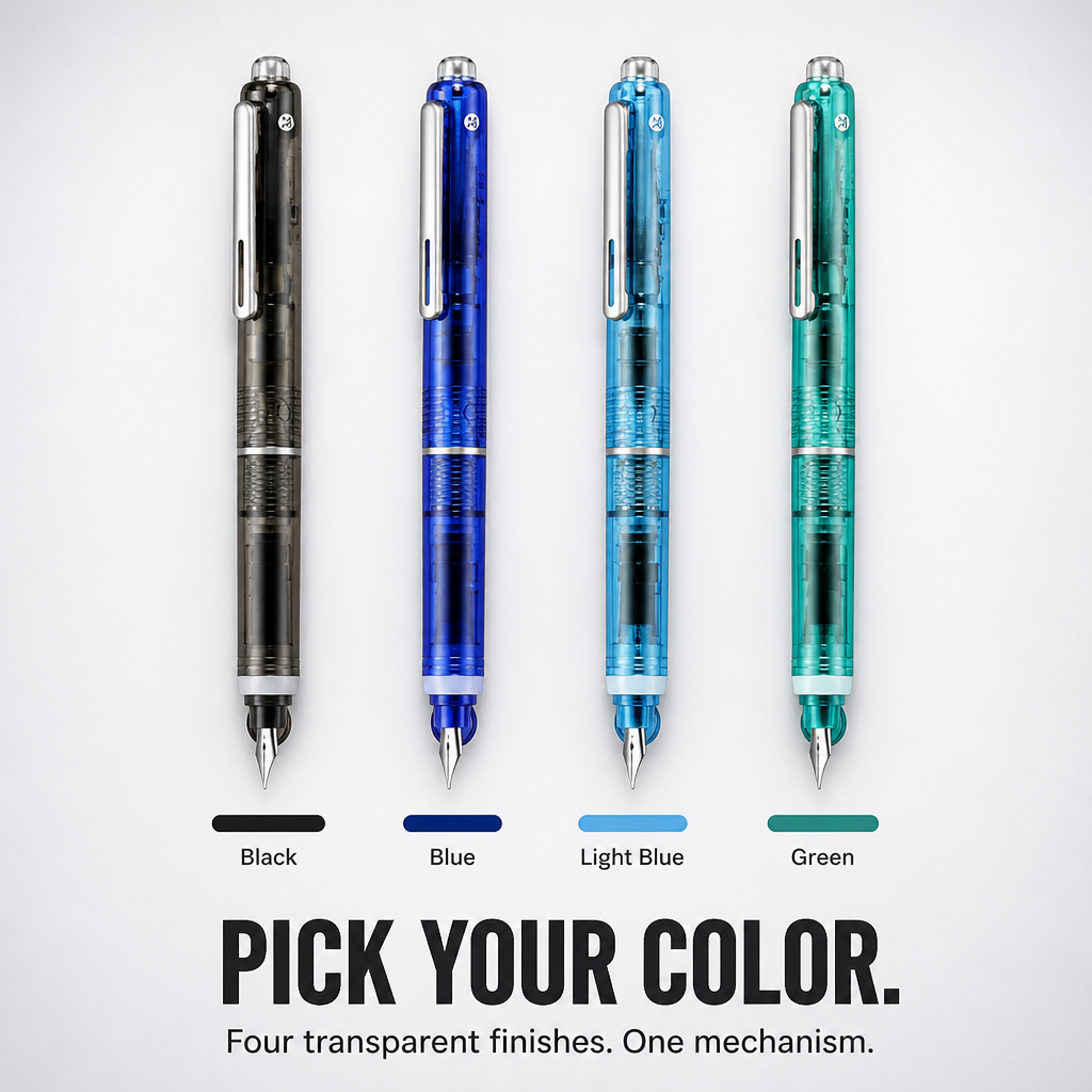 SwiftScript™ — Get Fountain-Pen Glide Without the Cap-Off Hassle