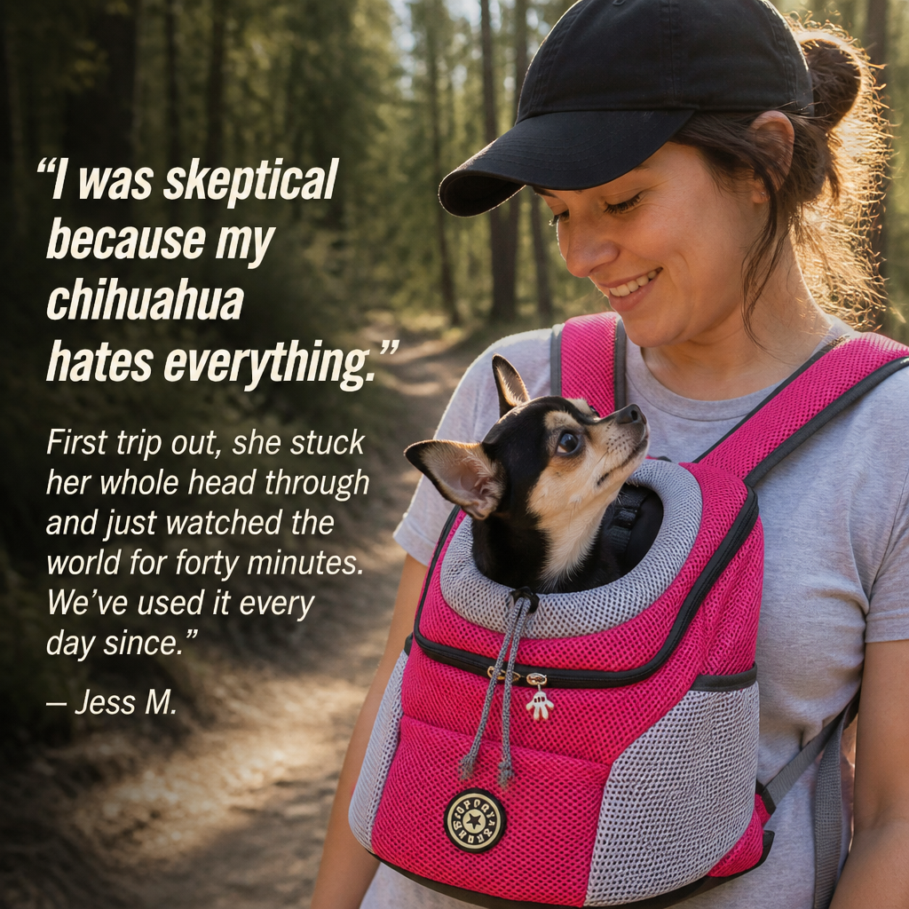 Tailmate™ — Carry Your Small Dog Hands-Free On Every Walk, Hike & Errand
