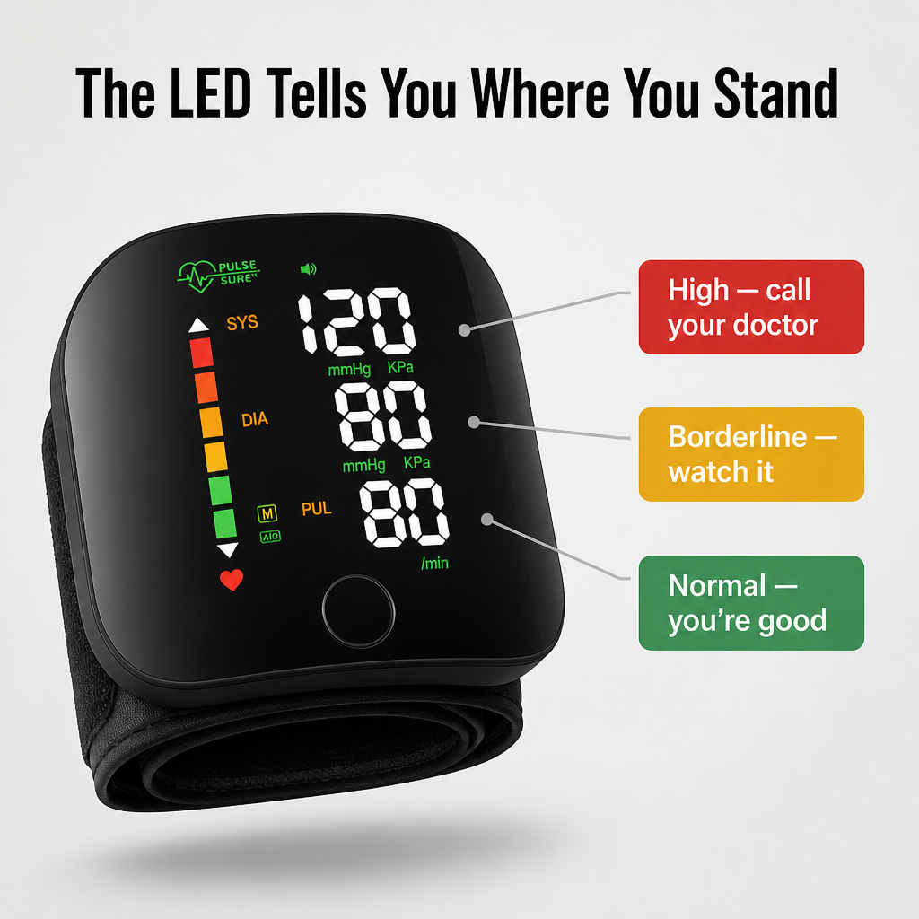 PulseSure™ — Press One Button, Hear Your Reading In 20 Seconds Flat