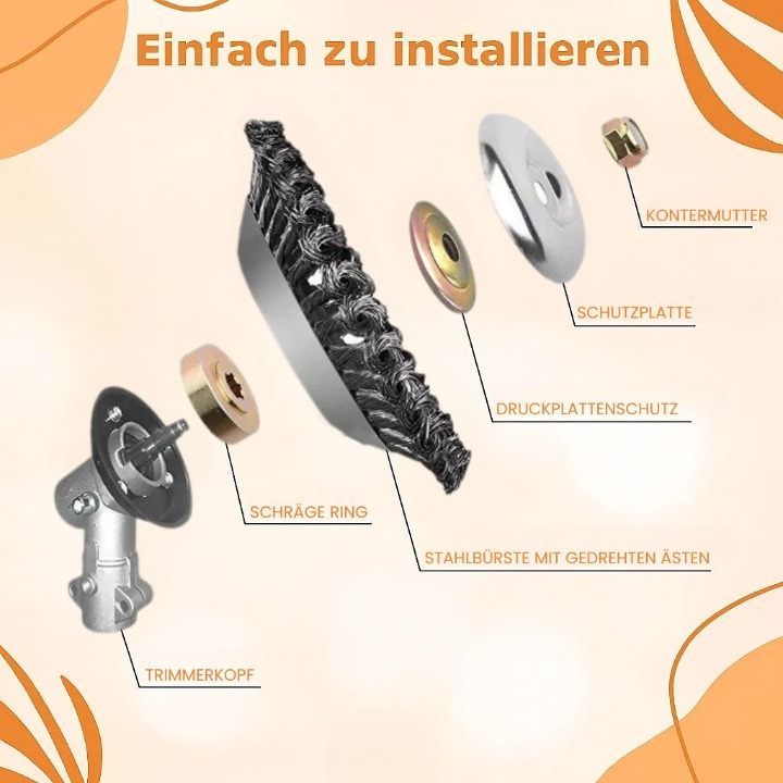 Brush Trimmer Head for Effortless Weed Control